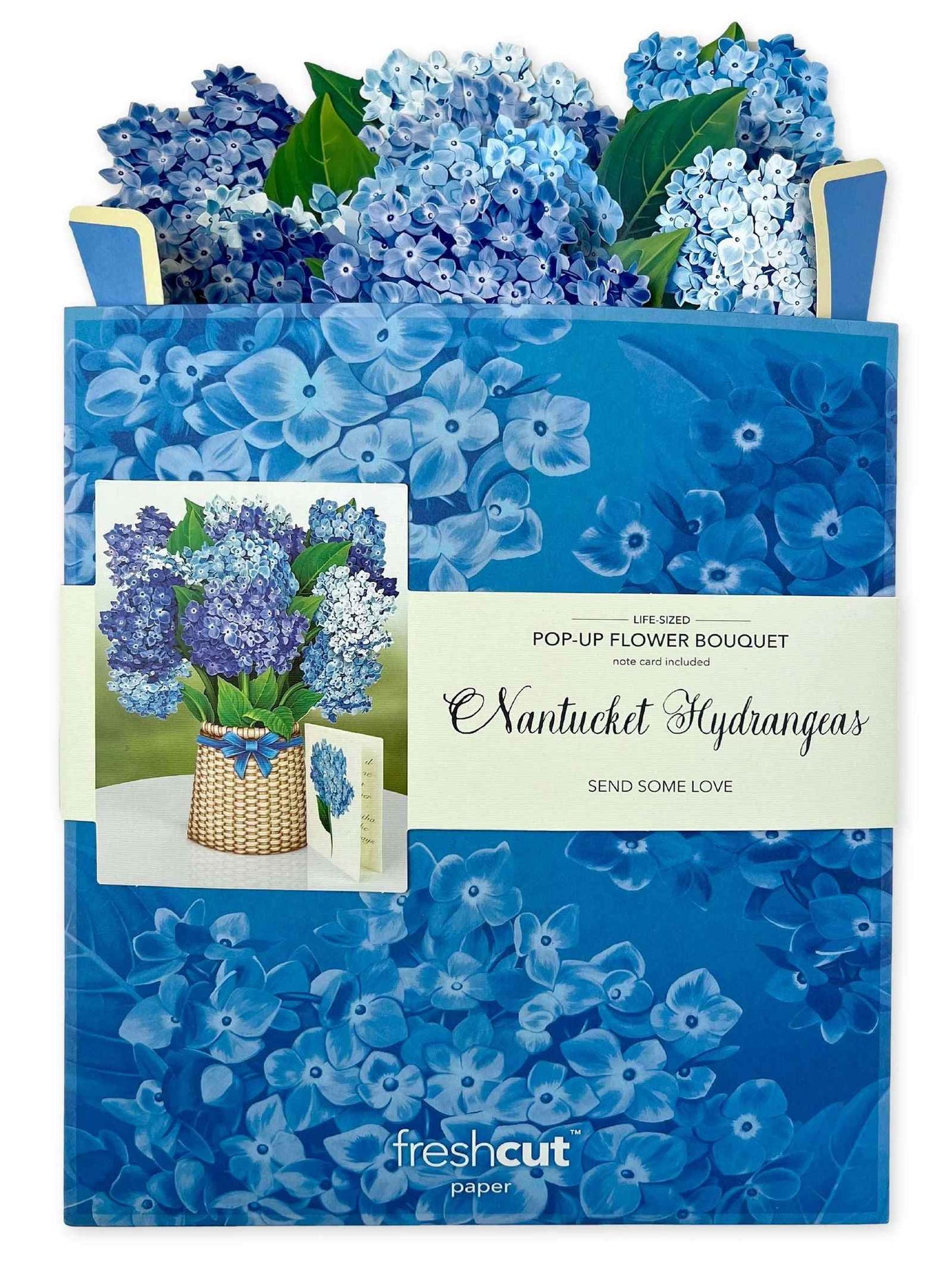 Nantucket Hydrangeas Greeting Card by FreshCut Paper LLC
