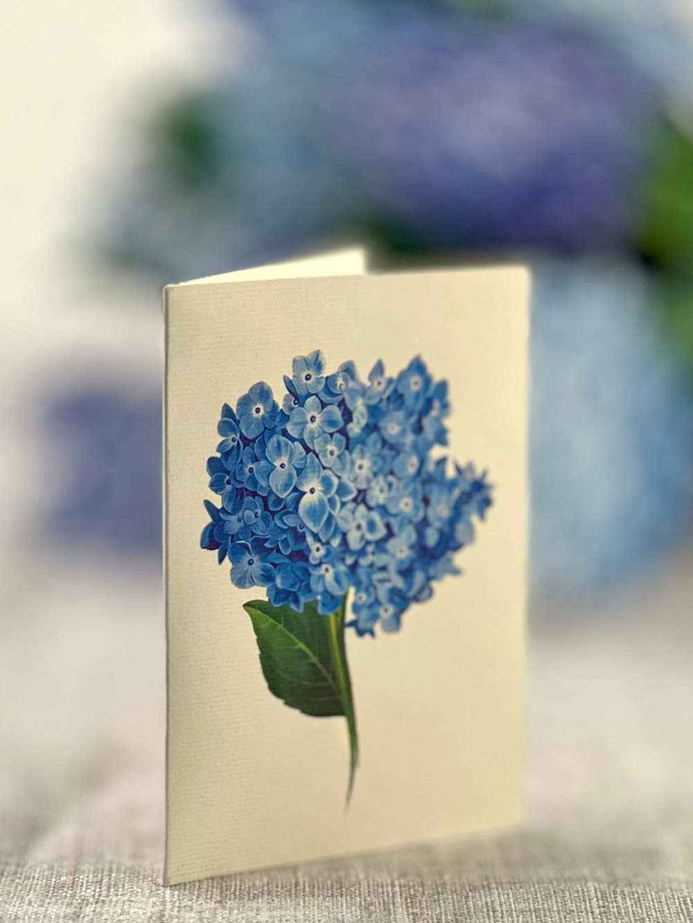 Nantucket Hydrangeas Greeting Card by FreshCut Paper LLC