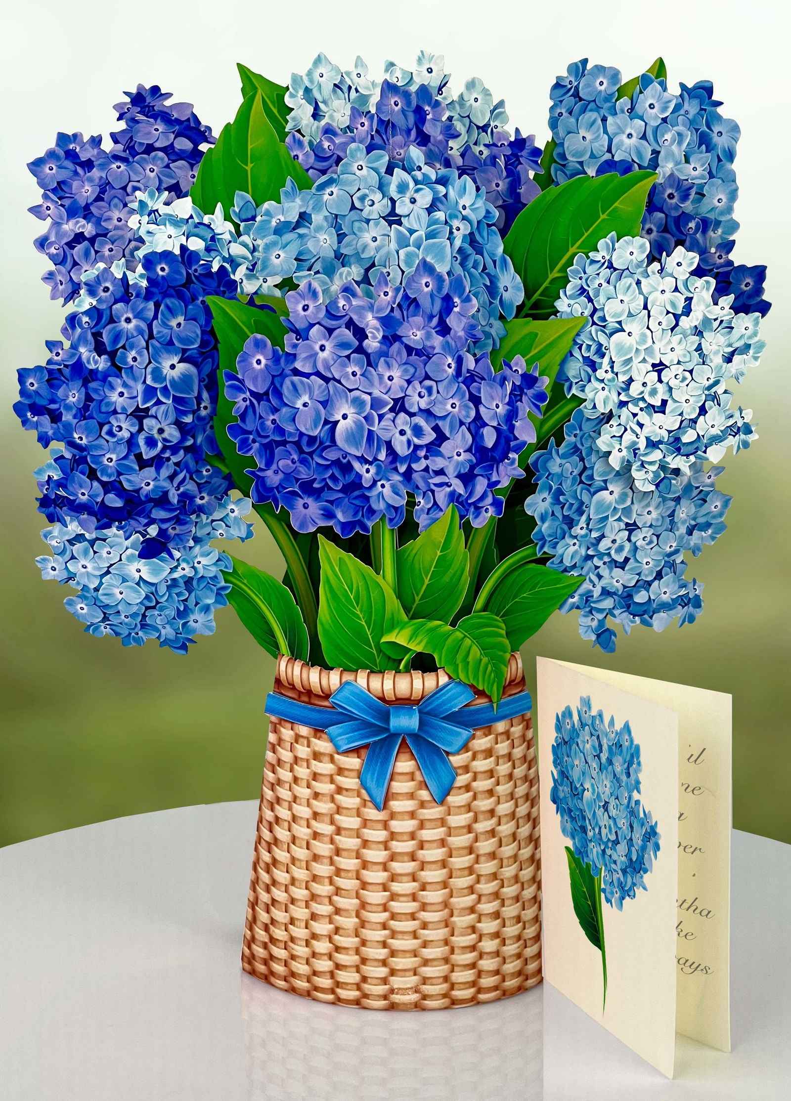 Nantucket Hydrangeas Greeting Card by FreshCut Paper LLC