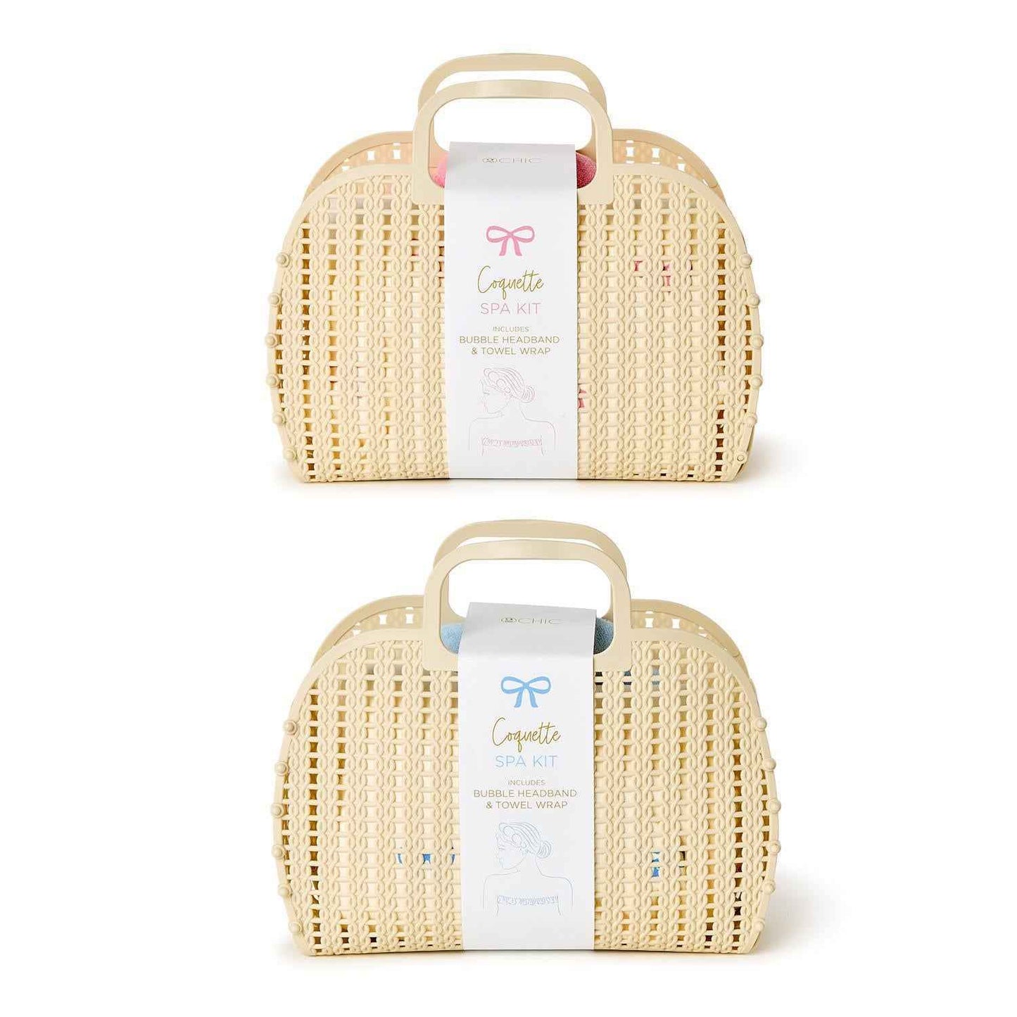 Bow Headband and Wrap Towel Set
