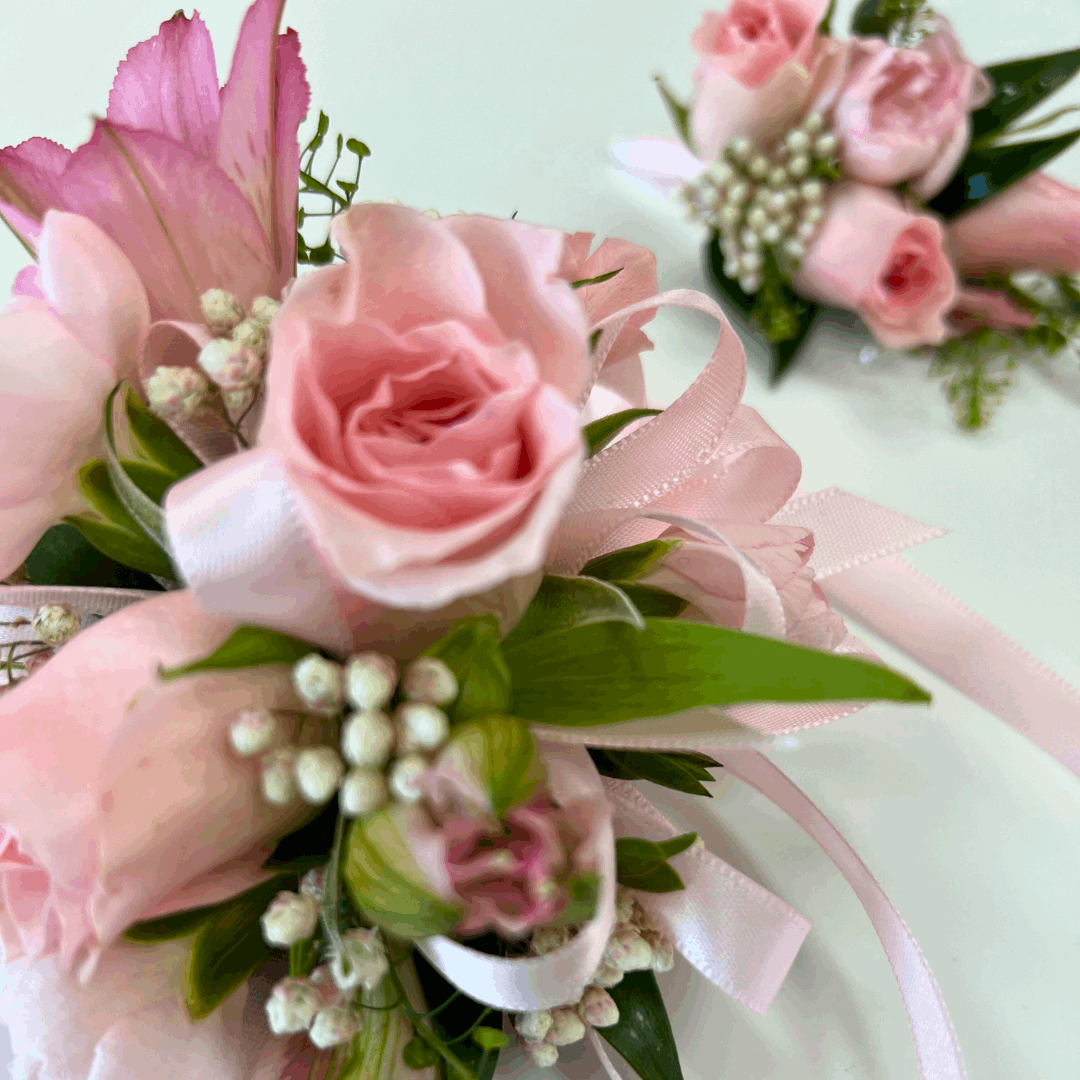 Prom Homecoming Coordinating Corsage & Boutonniere Set - Pastel - Flair Flower Bar & Studio