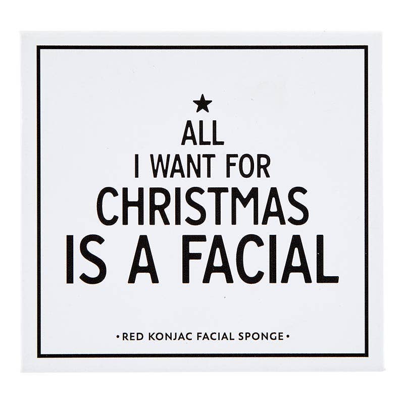 Red Konjac Facial Sponge Book Box - Flair Flower Bar & Studio