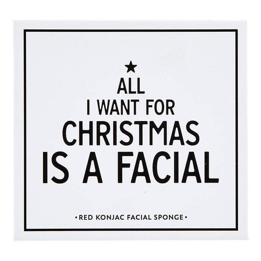 Red Konjac Facial Sponge Book Box - Flair Flower Bar & Studio