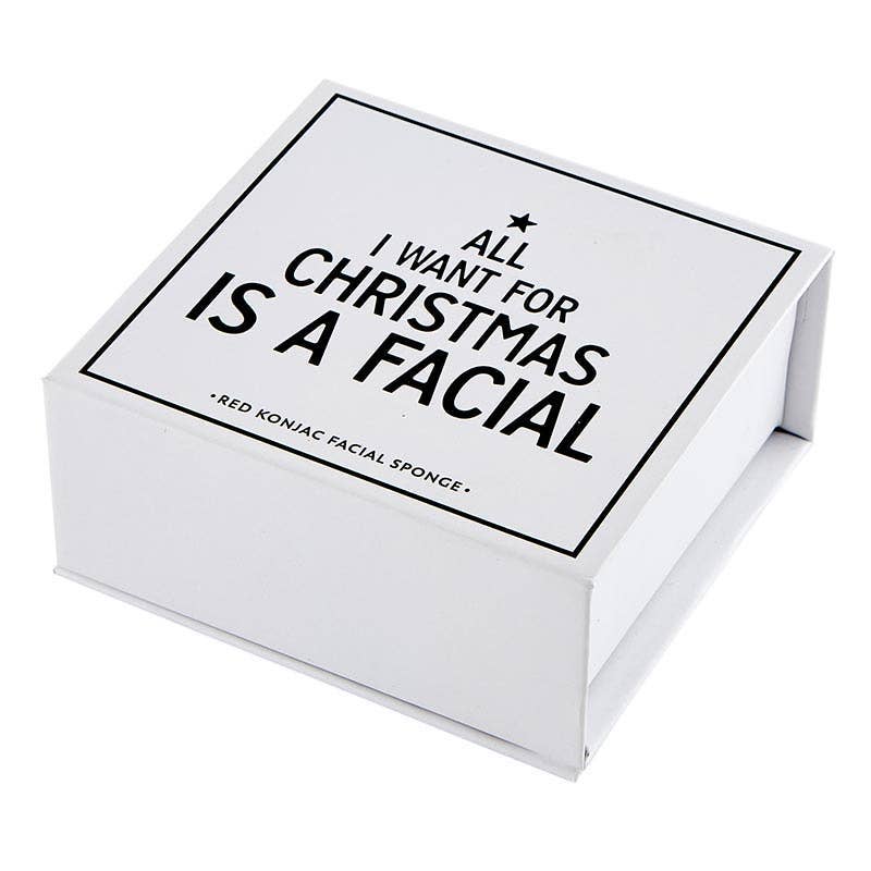 Red Konjac Facial Sponge Book Box - Flair Flower Bar & Studio