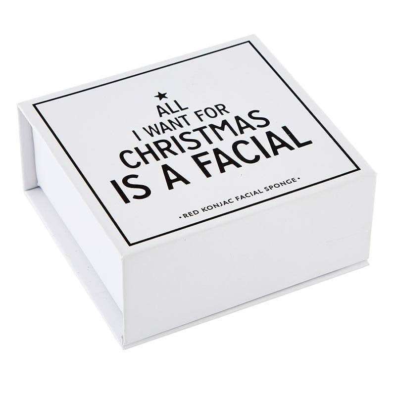 Red Konjac Facial Sponge Book Box - Flair Flower Bar & Studio