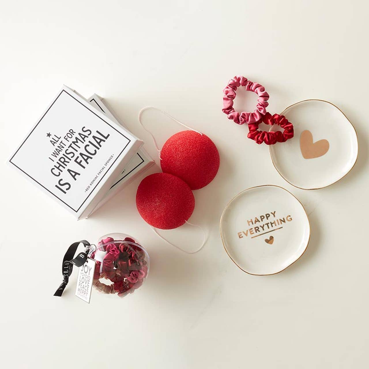 Red Konjac Facial Sponge Book Box - Flair Flower Bar & Studio