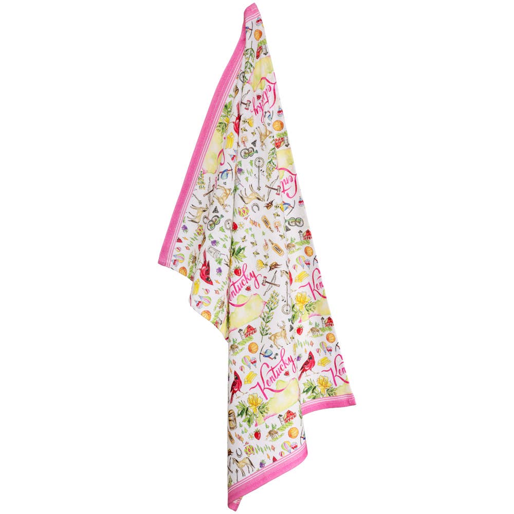 Rosanne Beck Kentucky Collection Cotton Tea Towels Set of 2 - Flair Flower Bar & Studio