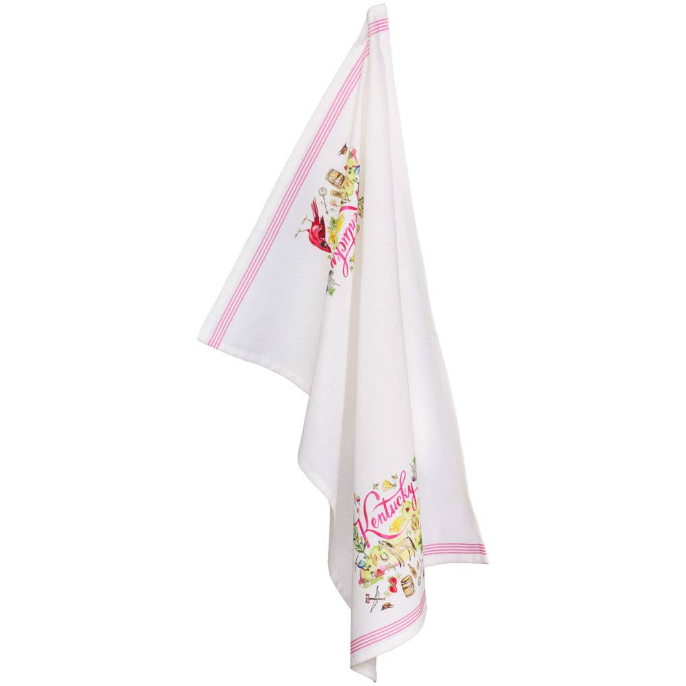 Rosanne Beck Kentucky Collection Cotton Tea Towels Set of 2 - Flair Flower Bar & Studio
