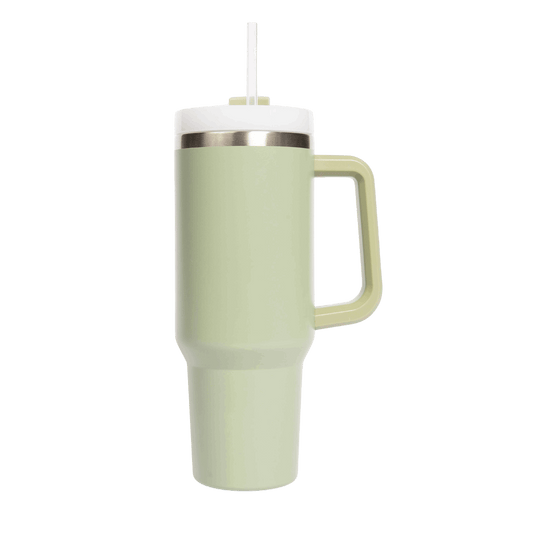 Sage Green 40 oz Travel Tumbler - Home Decor & Gifts - Flair Flower Bar & Studio