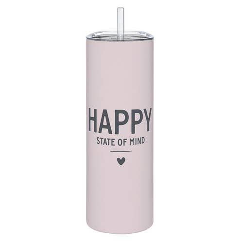 Skinny Tumbler - Happy - Flair Flower Bar & Studio