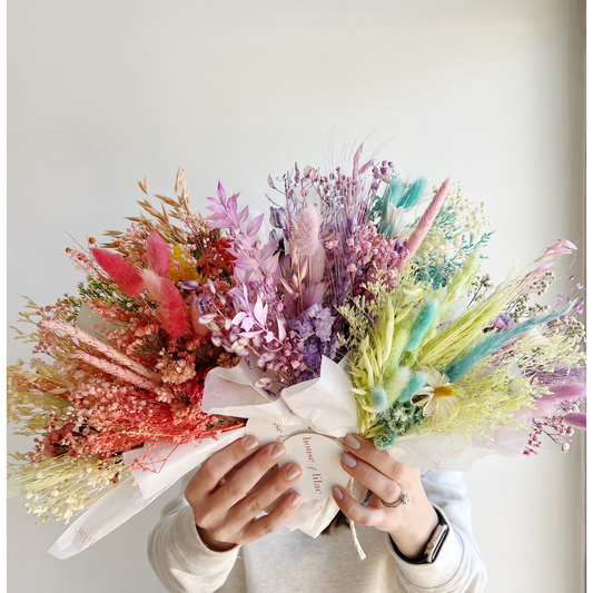 Spring Whimsical Dried Flower Mini Bouquet - Flair Flower Bar & Studio