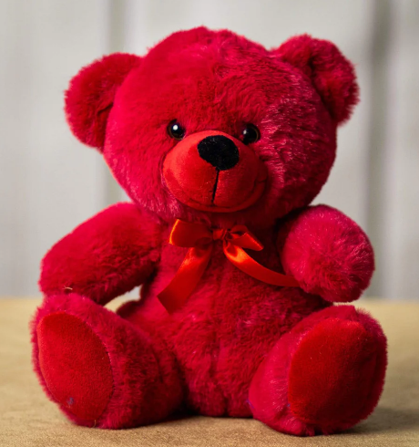 Strawberry Red Valentine Bear - Flair Flower Bar & Studio