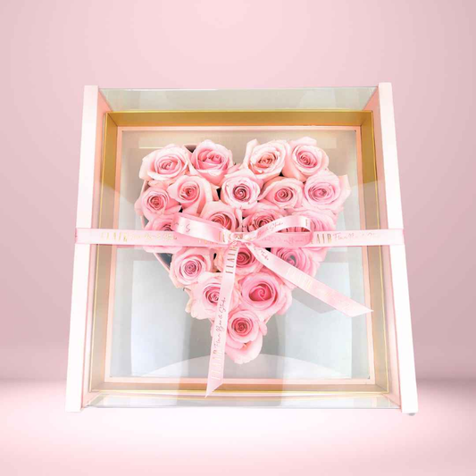 The Blooming Heart Box Rose Arrangement