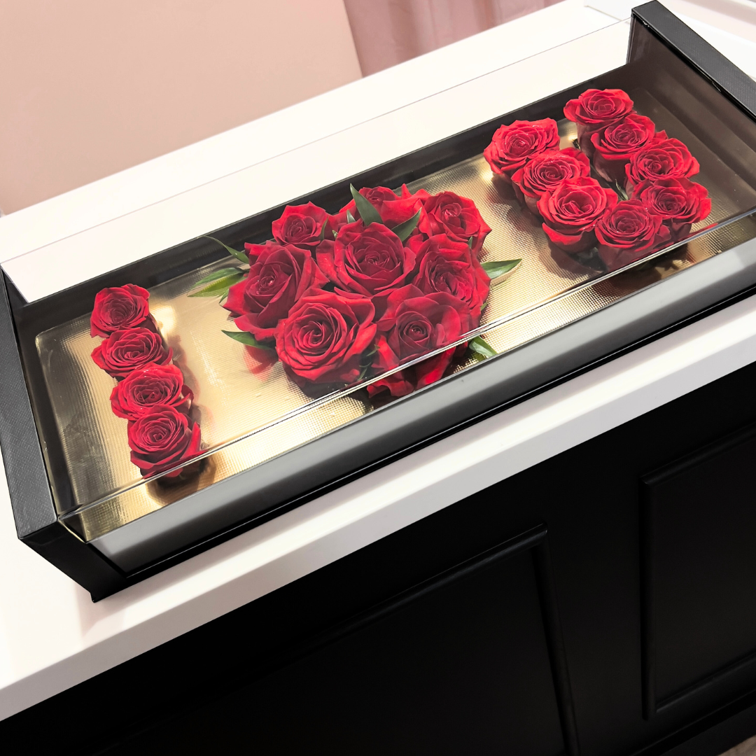 The I love you - "I ♥ U" Rose Box - Flair Flower Bar & Studio - Cincinnati - Northern Kentucky - Florence