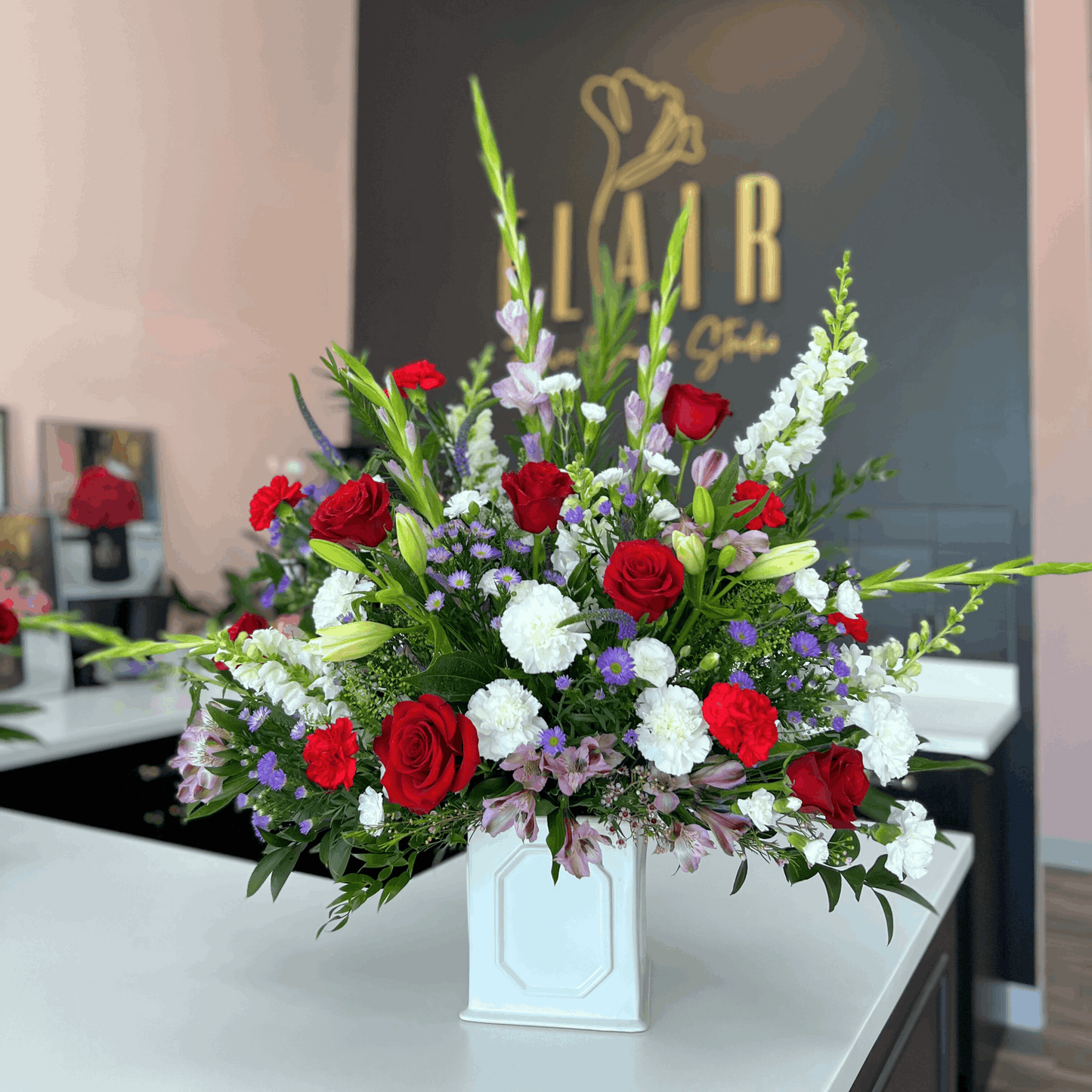 Tribute of Love Sympathy Arrangement - Flair Flower Bar & Studio