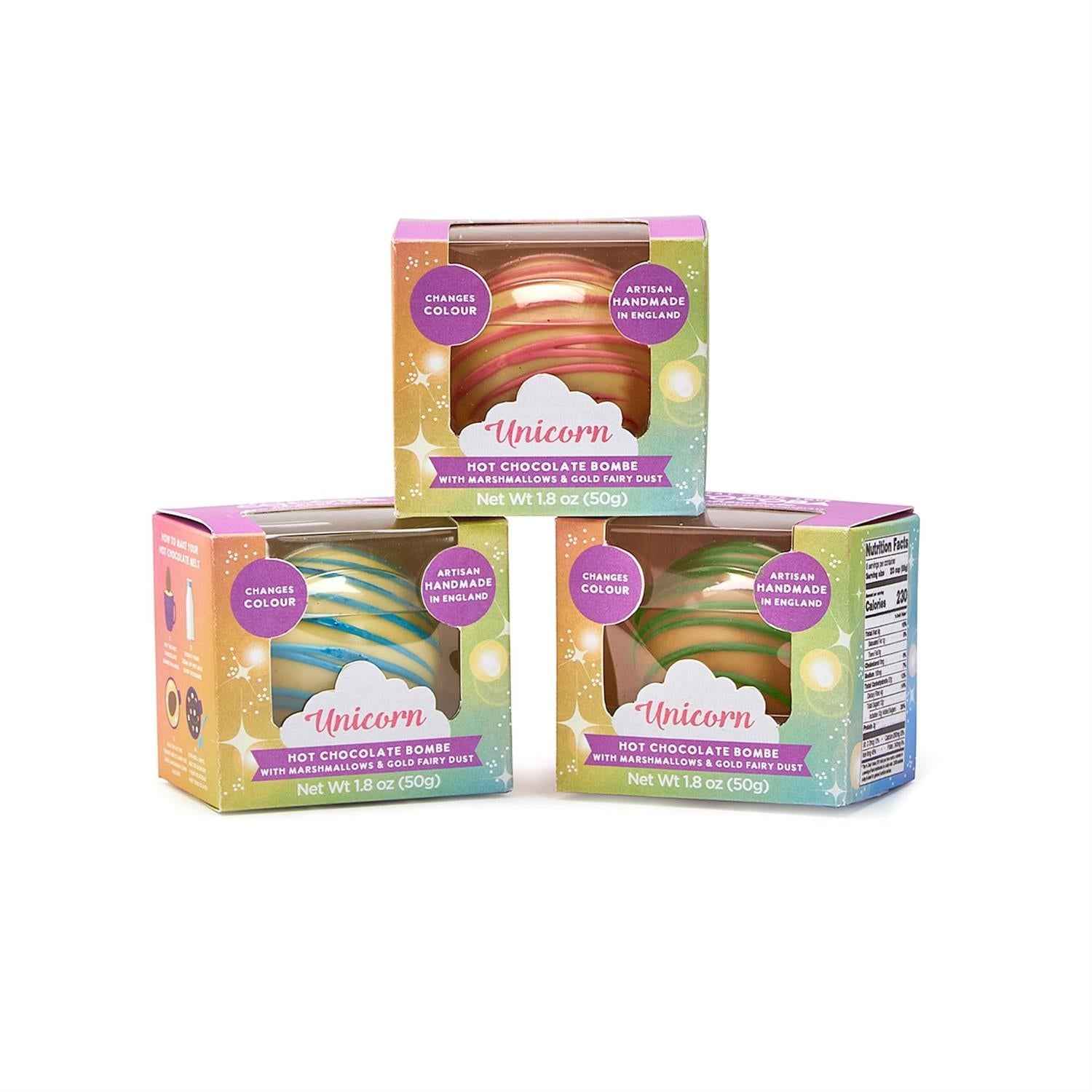 Unicorn Color Surprise Hot Chocolate Cocoba Bombe