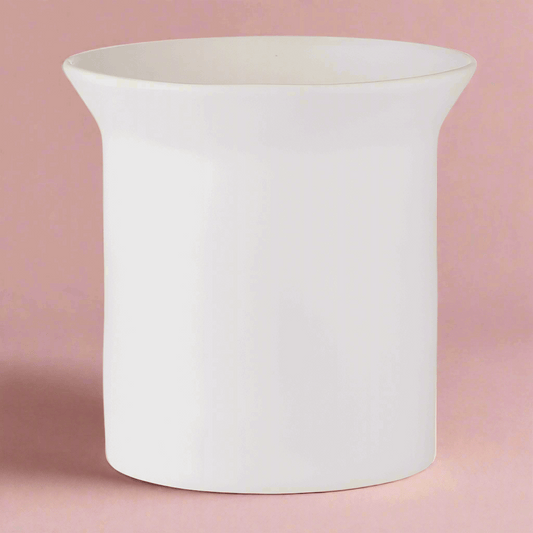 White Ceramic Pot - Flair Flower Bar & Studio