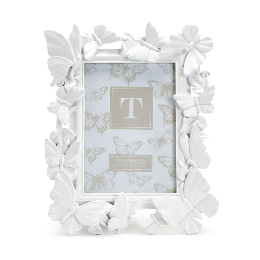 White Butterfly Photo Frame - Flair Flower Bar & Studio