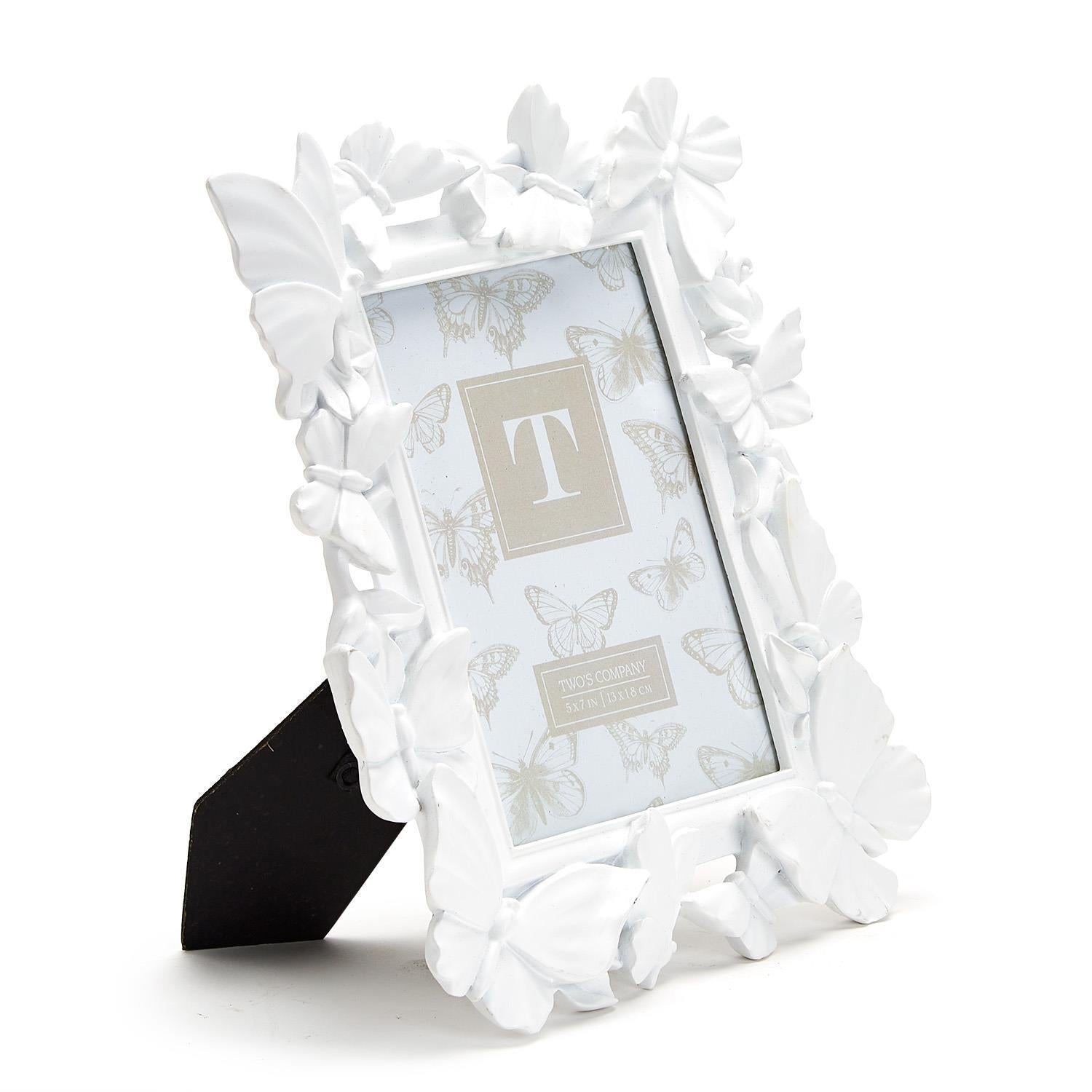 White Butterfly Photo Frame - Flair Flower Bar & Studio