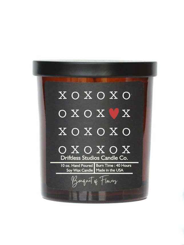 XOXO Heart Valentine's Soy Wax Candle - Valentines Gifts