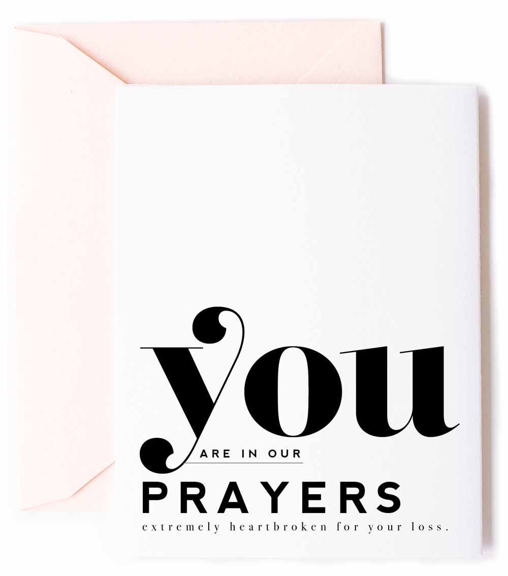 You Are In Our Prayers - Sympathy & Friendship Greeting Card - Flair Flower Bar & Studio