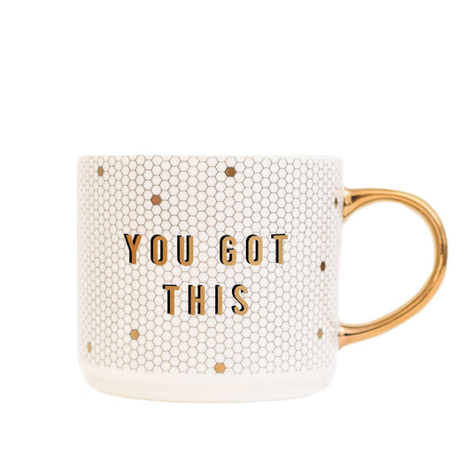 You Got This Gold Tile Coffee Mug - Flair Flower Bar & Studio