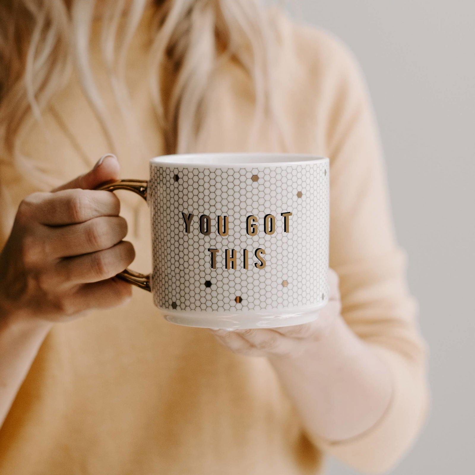 You Got This Gold Tile Coffee Mug - Flair Flower Bar & Studio