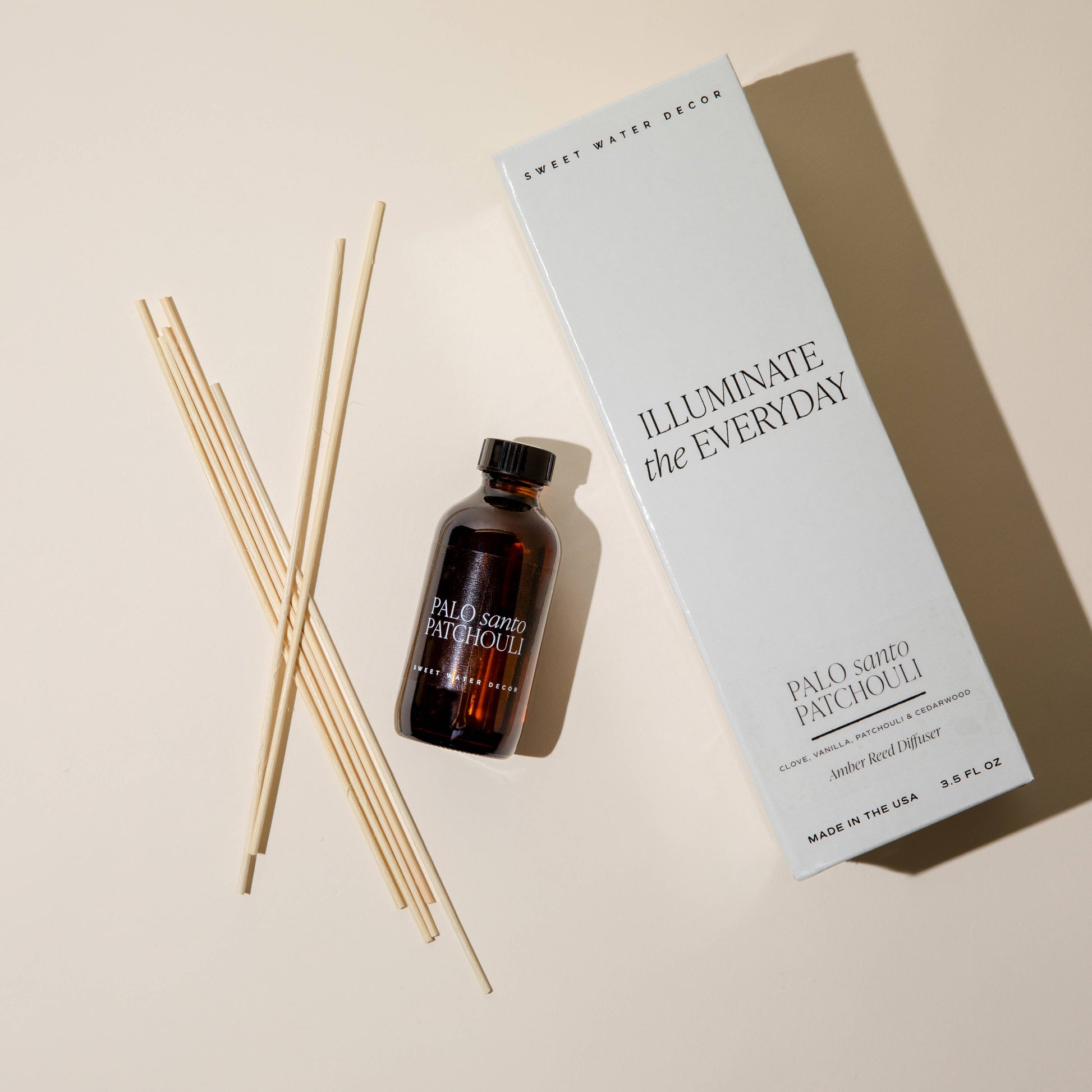 Palo Santo Patchouli Amber Reed Diffuser - Flair Flower Bar & Studio