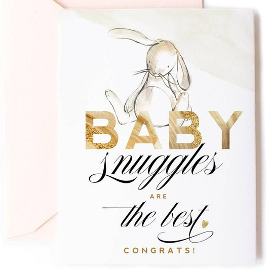 Baby Snuggles, New Baby Greeting Card and Celebration Card