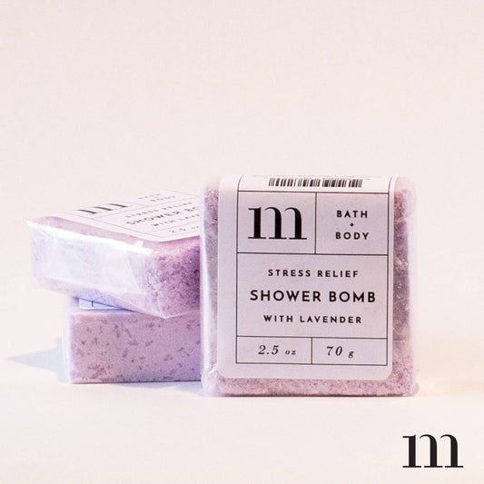 Aromatherapy Shower Bomb: Stress Relief w/ Lavender