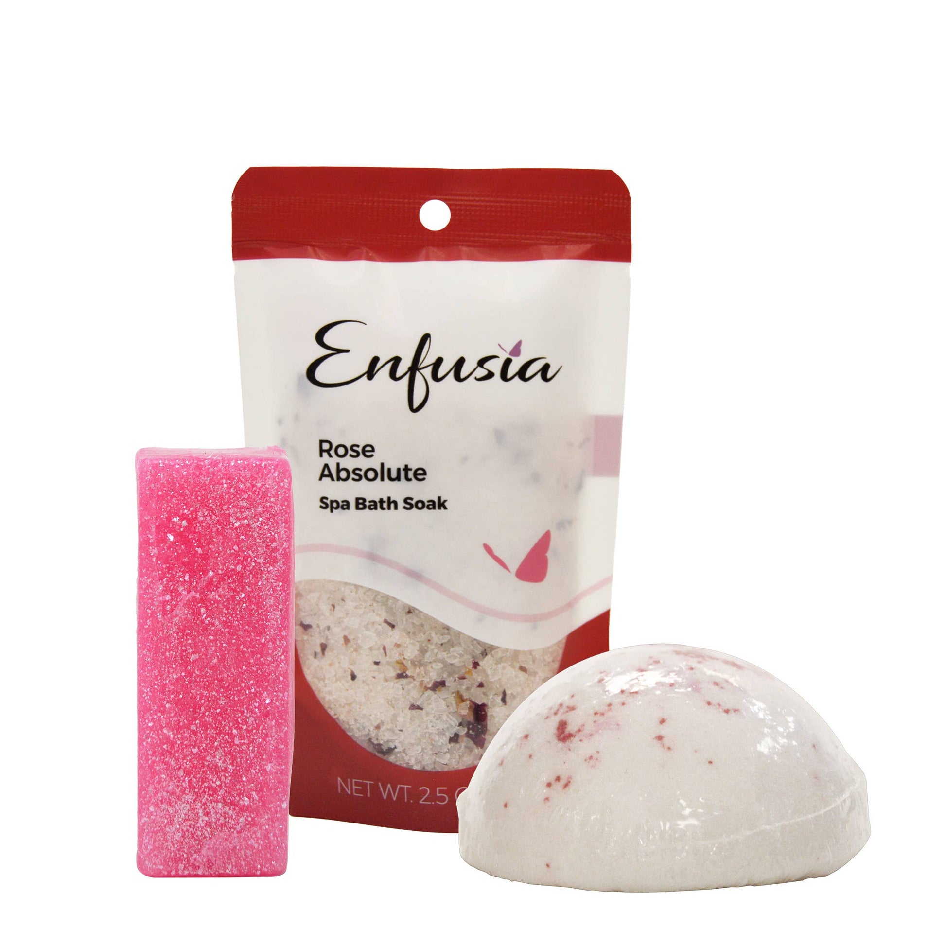 Salt, Soap, & Mini Bath Bomb Gift Set - Rose Absolute - Flair Flower Bar & Studio - Cincinnati - Northern Kentucky - Florence