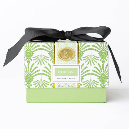 Citrus Sage 3-Wick Soy Candle, Boxed