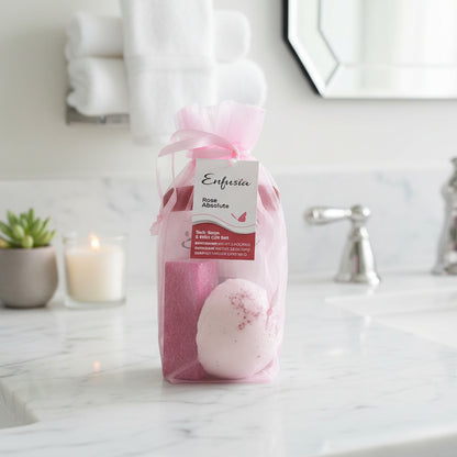 Salt, Soap, & Mini Bath Bomb Gift Set - Rose Absolute - Flair Flower Bar & Studio - Cincinnati - Northern Kentucky - Florence