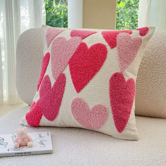 Valentine Heart Chenille Pillow | Luxury Gift Add-On | Flair Flower Bar - Flair Flower Bar & Studio - Cincinnati - Northern Kentucky - Florence