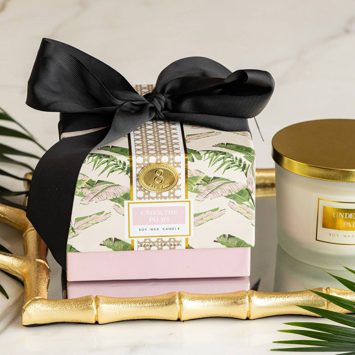 Under the Palms 3-Wick Soy Candle, Boxed