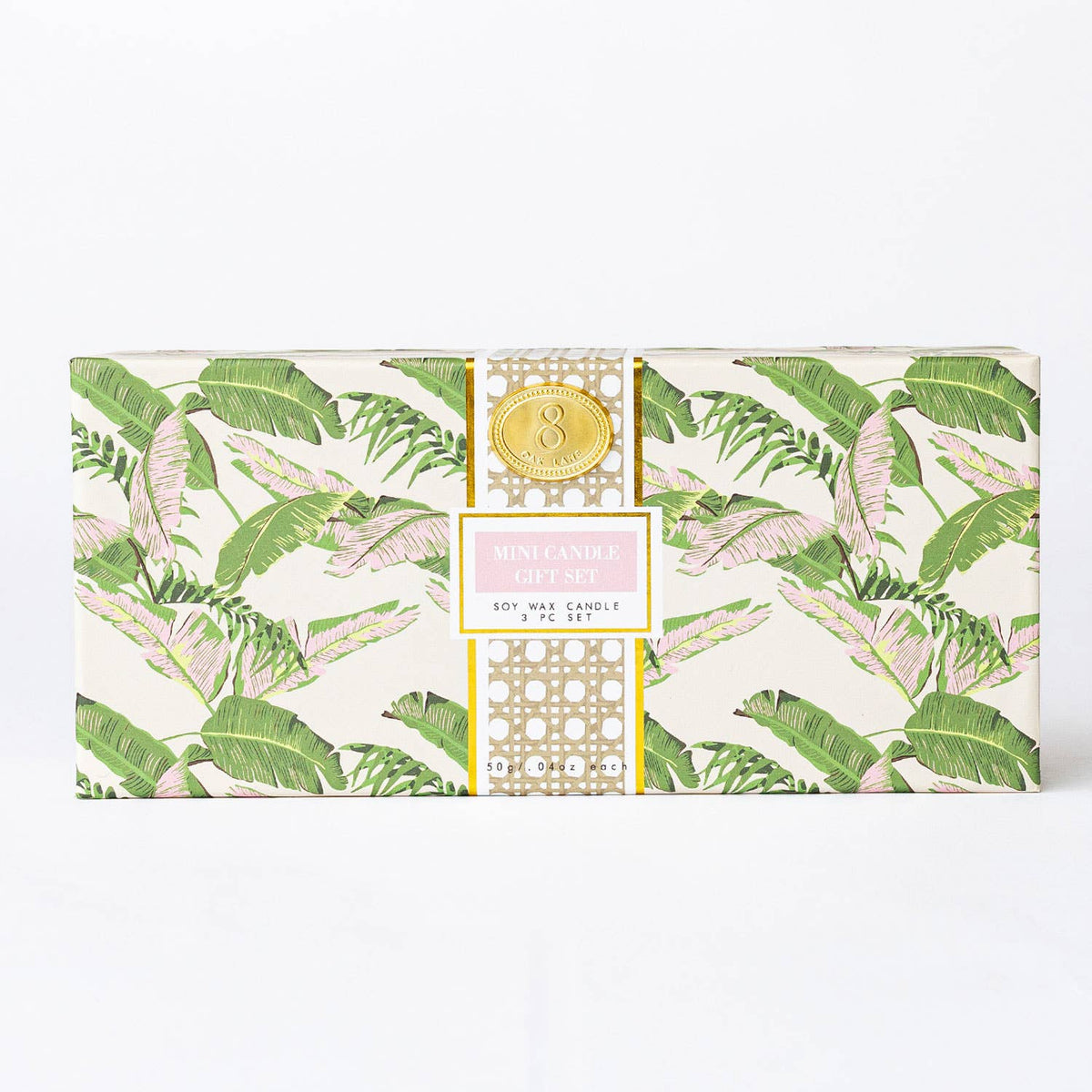 Banana Leaf 3-Piece Soy Votive Candle Gift Set