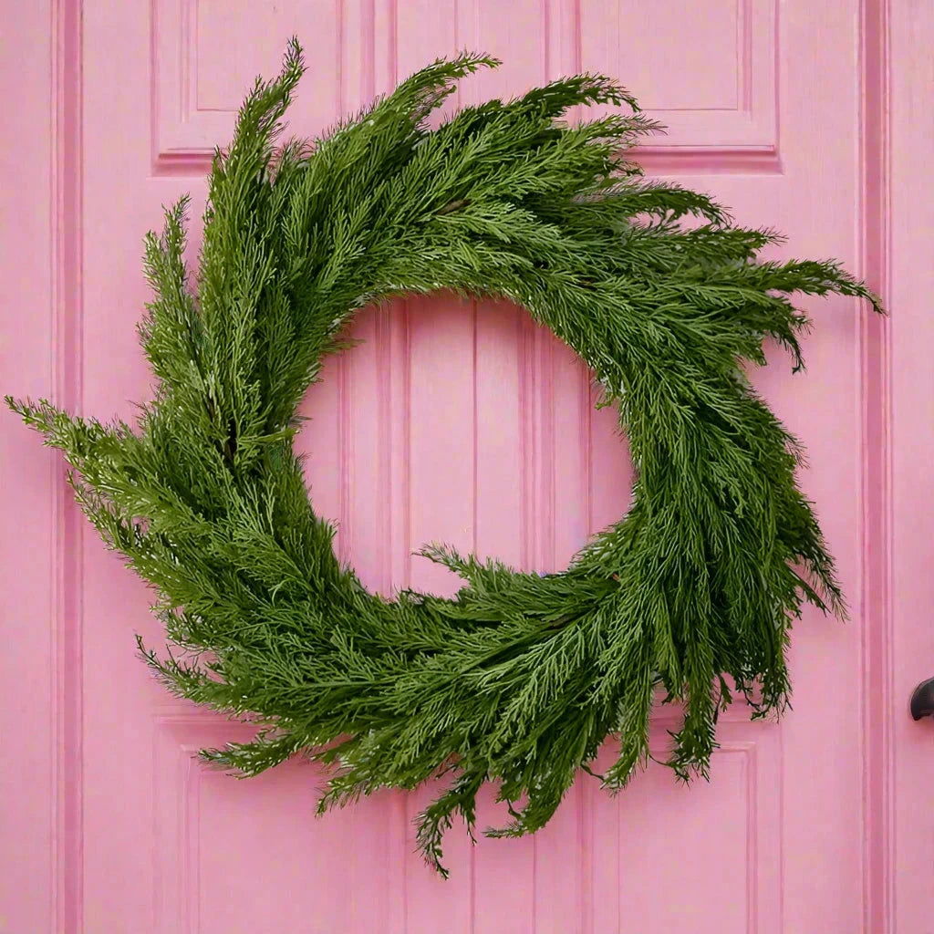 24" Faux Norfolk Pine Wreath - Flair Flower Bar & Studio