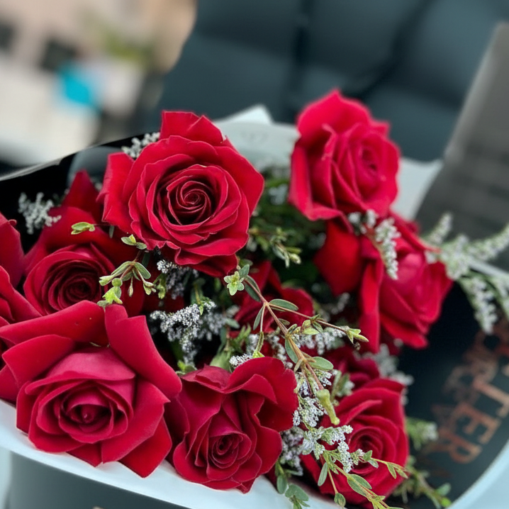 Dozen Red Rose Bouquet | Flair Flower Bar-Cincinnati-Florence-Northern Kentucky Delivery