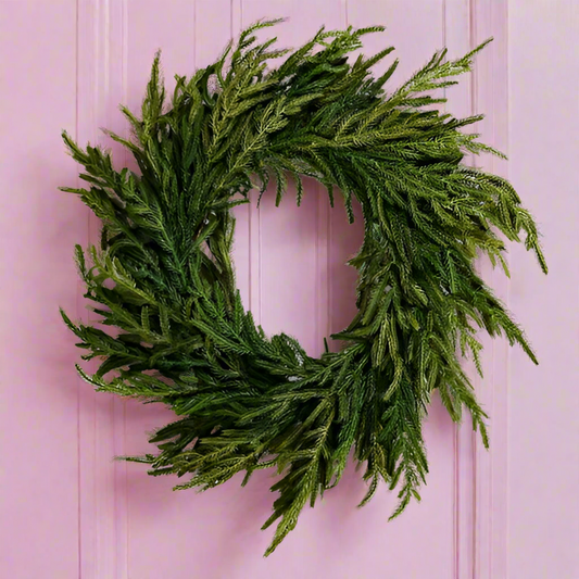 26" Christmas Faux Pine Wreath - Flair Flower Bar & Studio