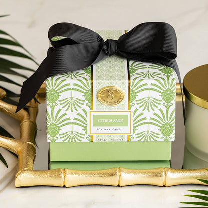 Citrus Sage 3-Wick Soy Candle, Boxed