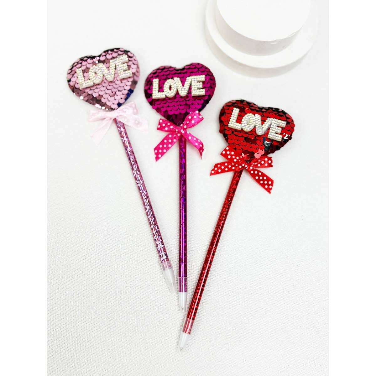 Sparkly LOVE Heart Pen | Valentine's Gift Add-On - Flair Flower Bar & Studio