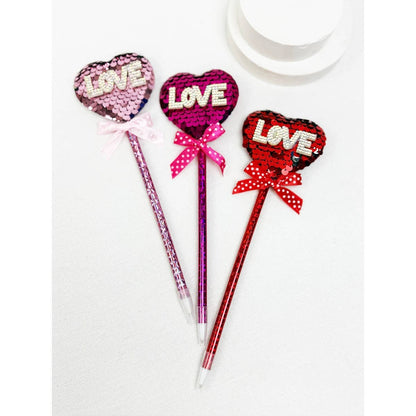 Sparkly LOVE Heart Pen | Valentine's Gift Add-On - Flair Flower Bar & Studio
