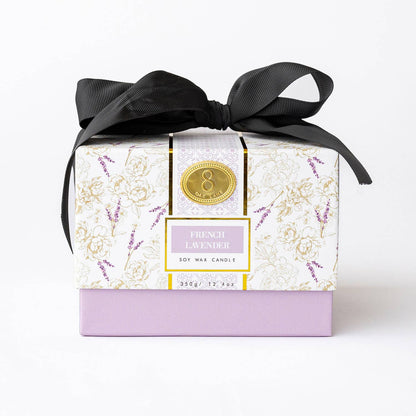 French Lavender 3-Wick Soy Candle, Boxed