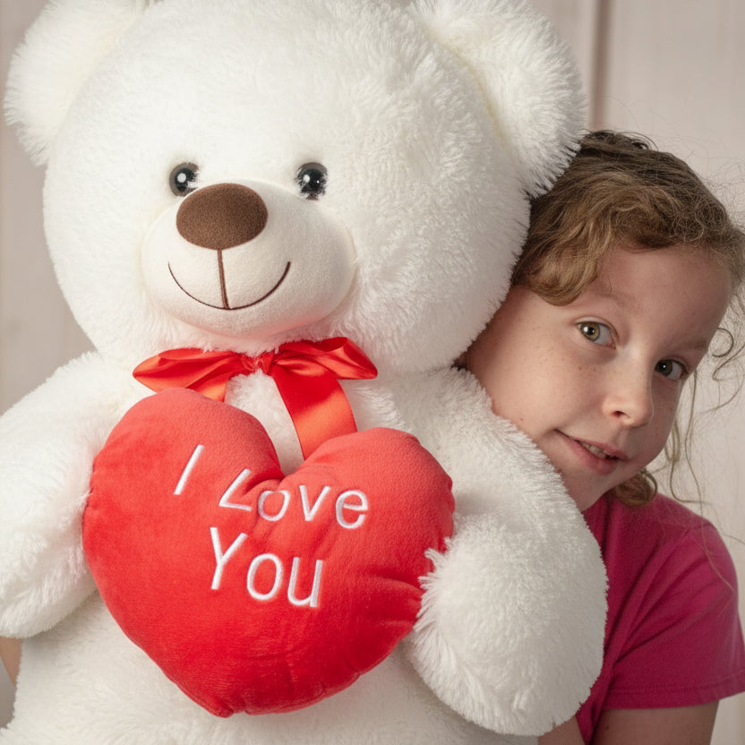 Giant 36 inch I Love You Bear - premium soft plush teddy for special occasions