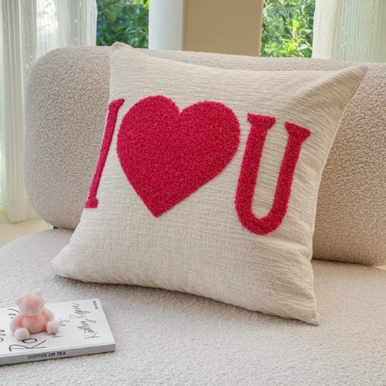 Valentine Heart Chenille Pillow | Luxury Gift Add-On | Flair Flower Bar - Flair Flower Bar & Studio - Cincinnati - Northern Kentucky - Florence