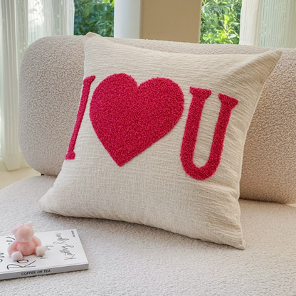 Valentine Heart Chenille Pillow | Luxury Gift Add-On | Flair Flower Bar - Flair Flower Bar & Studio - Cincinnati - Northern Kentucky - Florence
