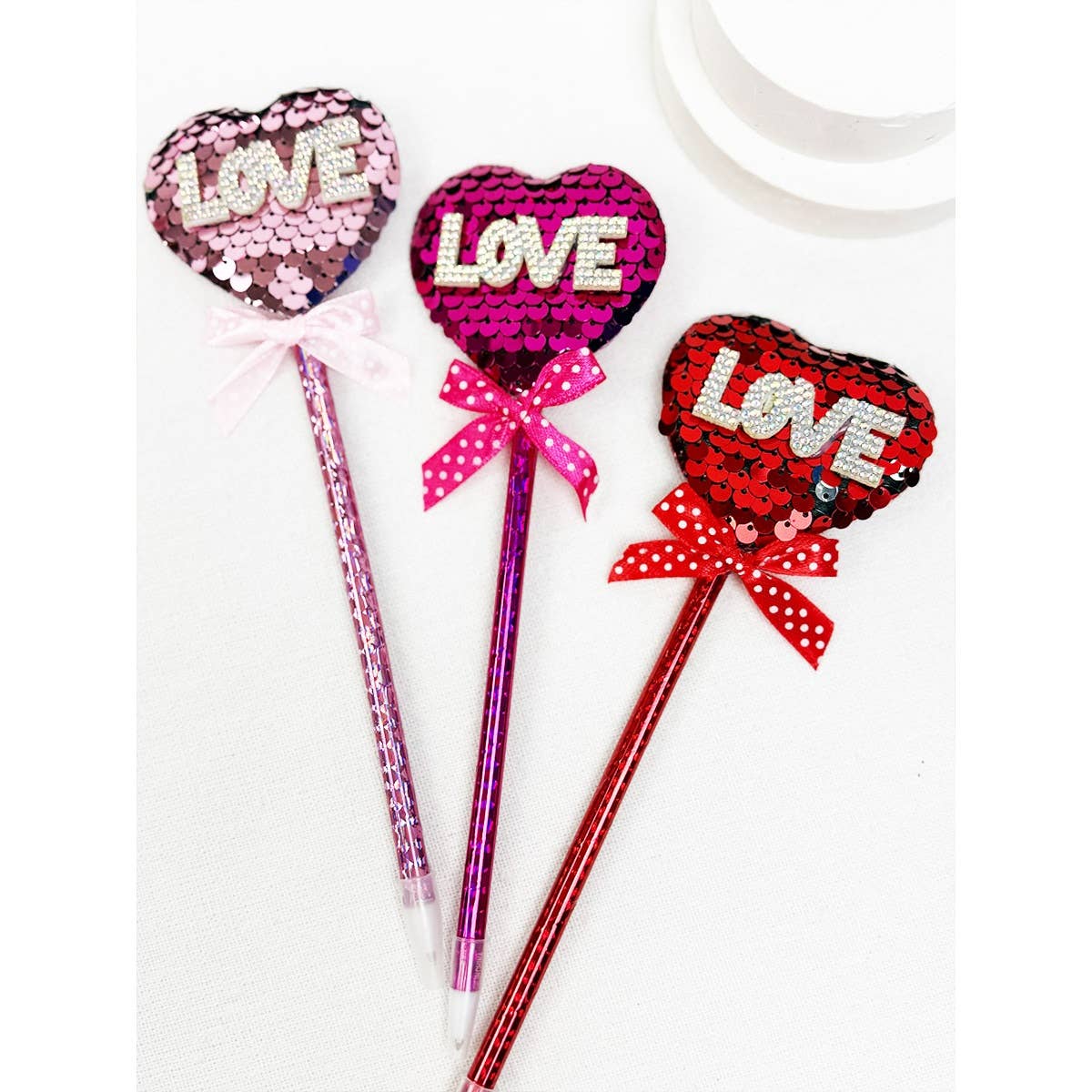 Sparkly LOVE Heart Pen | Valentine's Gift Add-On - Flair Flower Bar & Studio