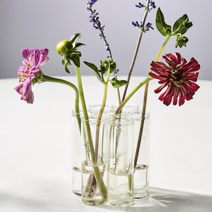 Glass Tube Flower Vases – Handcrafted Bud Vase Arrangement in Gift Box