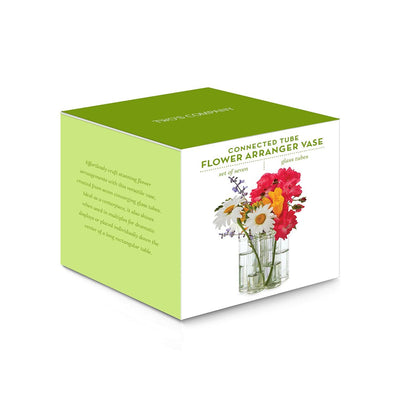 Glass Tube Flower Vases – Handcrafted Bud Vase Arrangement in Gift Box