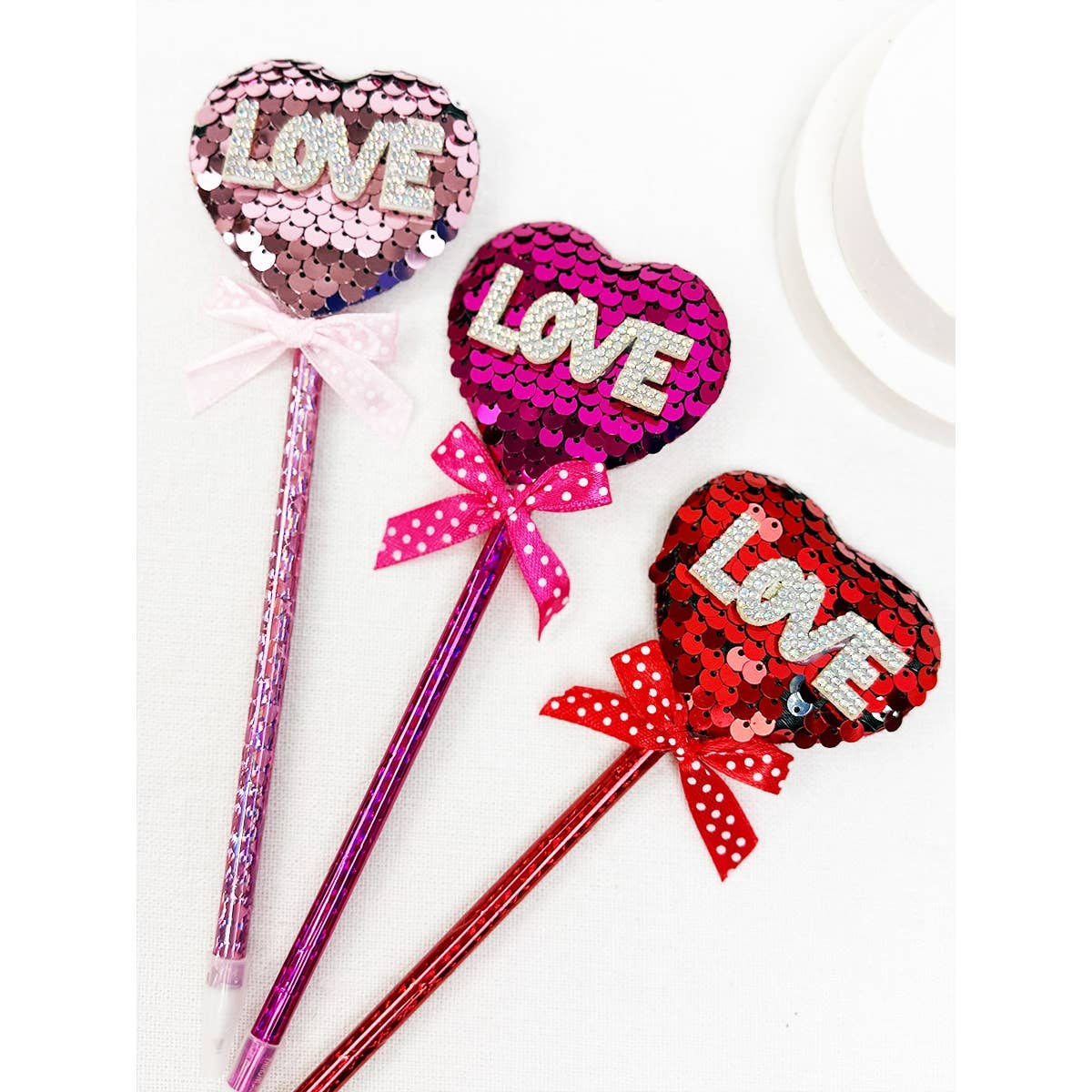 Sparkly LOVE Heart Pen | Valentine's Gift Add-On - Flair Flower Bar & Studio